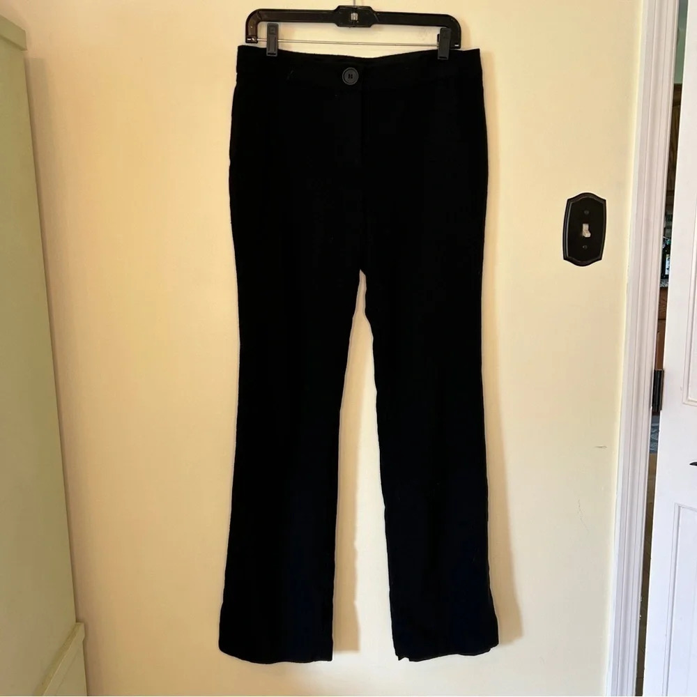 Kate Spade Live Colorfully Wool Dress Pants Black Size 10 Bootcut